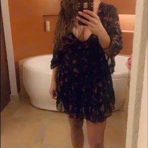 Gorgeous black with roses dress